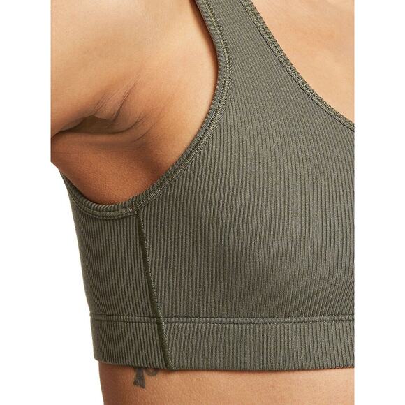 Nike Alate All U Womens Light Support Lightly Lined Ribbed Sports Bra Kh… - Picture 3 of 5